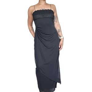 Vintage 90s black prom dress size 10